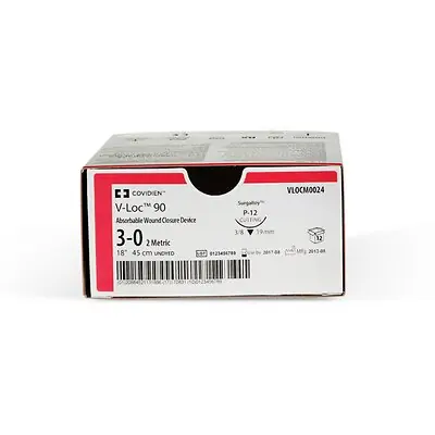 Covidien - VLOCM0024 V-Loc™ 90 Wound Closure Device Suture with Needle