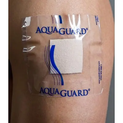 Tidi Products - 50004-RPK IV Site Barrier Protector AquaGuard® Shower Sheet 4 X 4 Inch Square NonSterile