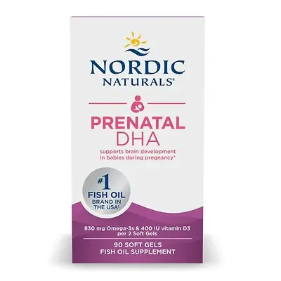 Nordic Naturals Inc - 1741 Nordic Naturals® Prenatal DHA with Vitamin D-3 Dietary Supplement