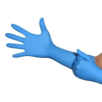 Microflex Medical - ULNCS-1 Chemical Protection Glove Micro-Touch® Central Supply SPD Plus Small Nitrile Blue 16 Inch Length Beaded Cuff NonSterile