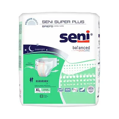 TZMO USA Inc - S-XL08-BP1 Seni® Super Plus Overnight Heavy Absorbency Incontinence Brief