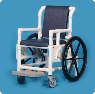 IPU - SAC33 MS N Shower Chair ipu® Swing-Away Arm - Left PVC Frame Padded Backrest 29 Inch Seat Width 350 lbs. Weight Capacity
