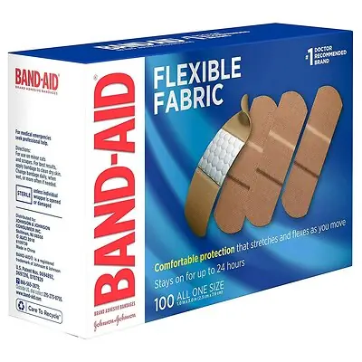 Kenvue Brands LLC - 100444400 Band-Aid® Flexible Fabric Tan Adhesive Strip