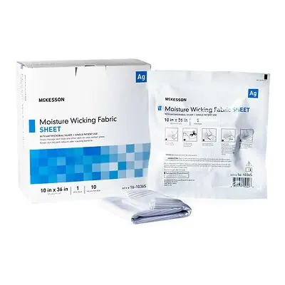 McKesson Brand - 16-1036S McKesson Silver Moisture Wicking Fabric