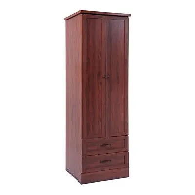 Graham-Field - B02-28 Wardrobe Hamilton Collection Mahogany 24 W X 22 D X 76 H Inch 2 Drawers Without Shelves Double Doors