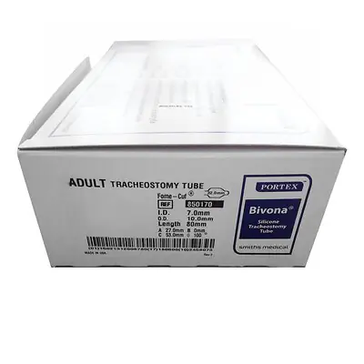 ICU Medical FKA Smiths Medical - 850170 Cuffed Tracheostomy Tube Bivona® Fome-Cuf® Size 7.0 Adult