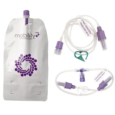 Rockfield Medical Devices Inc - MOB1-1000 Enternal Feeding Pump with Giving Set Mobility+ 500 mL NonSterile