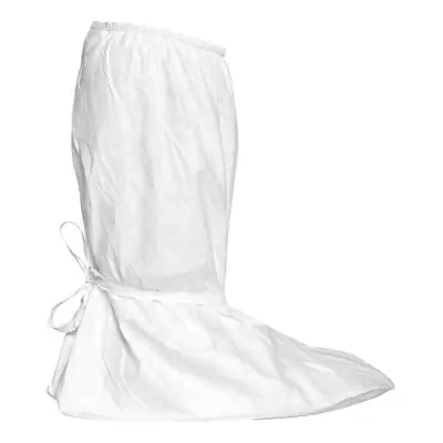 Dupont Specialty Products USA LLC - IC457SWHXL01000S Cleanroom Boot Cover DuPont™ Tyvek® IsoClean® X-Large Knee High PVC Sole White Sterile
