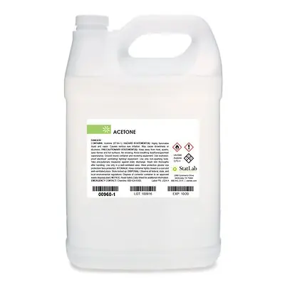 StatLab Medical Products - 00960-16 Chemistry Reagent Acetone ACS Grade / Dehydrant >99% 16 oz.