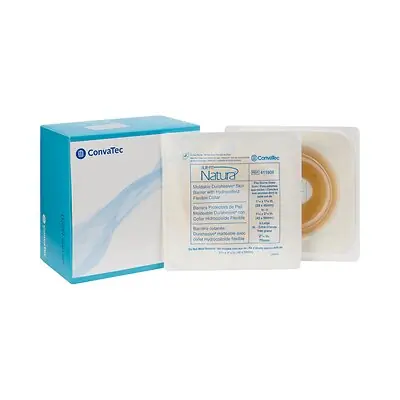 ConvaTec - 411806 Sur-Fit Natura® Durahesive® Ostomy Barrier with 1-3/4 to 2-1/8 Inch Stomas