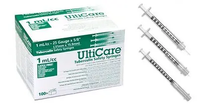 Ultimed - 25158 UltiCare™ Tuberculin Syringe with Needle