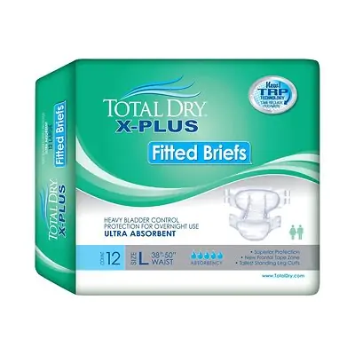 Secure Personal Care Products - SPC97035 Total Dry™ X-Plus Ultra Absorbent Incontinence Brief