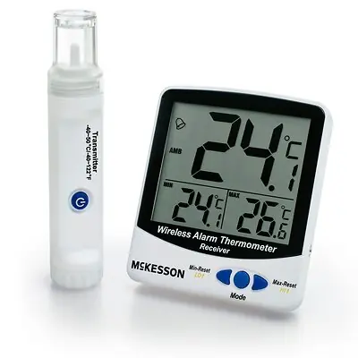 McKesson Brand - MCK895WRFT McKesson Digital Refrigerator / Freezer Thermometer with Alarm