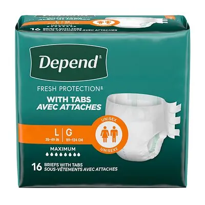Kimberly Clark - 35458 Depend® Fresh Protection™ Maximum Absorbency Underwear