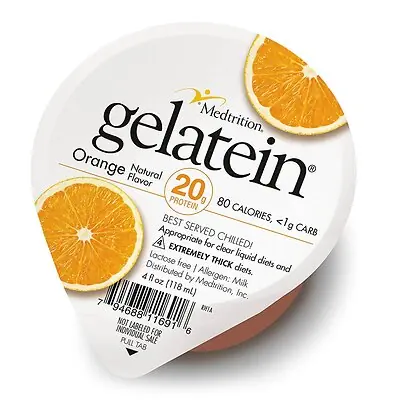 Medtrition-National Nutrition - 11691 Gelatein® 20 Orange High Protein Gelatin