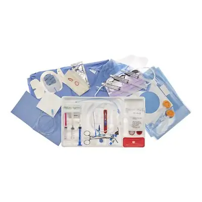 Teleflex - CDC-45703-XPN1A Pressure Injectable Central Venous Catheter Arrowg+ard Blue Plus® Straight Open Tip 7 Fr. Triple Lumen