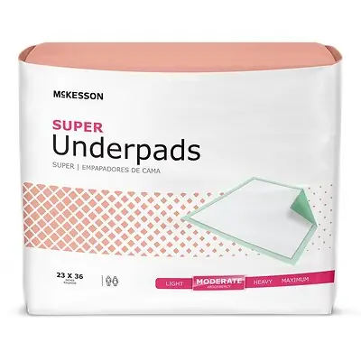 McKesson Brand - UPMD2336V120 McKesson Super Moderate Absorbency Underpad