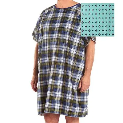 Salk Inc - 550MP Patient Exam Gown TieBack™ One Size Fits Most Geometric Print Reusable