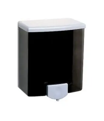 Essendant Co-United Stationers - BOB40 Soap Dispenser Bobrick Classic Series Black / Gray Plastic Manual Push 40 oz. Wall Mount