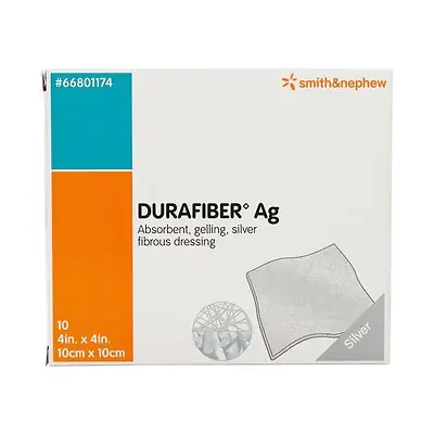 Smith & Nephew - 66801174 Durafiber Ag Silver Dressing
