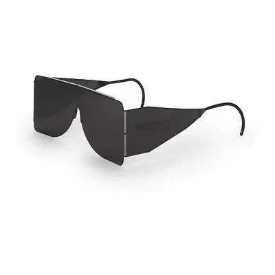 Dioptics - 5108A.FGX Post Mydriatic Glasses Solarettes® Side Shield Uncoated Smoke Tint Plastic Lens Black Frame Over Ear One Size Fits Most