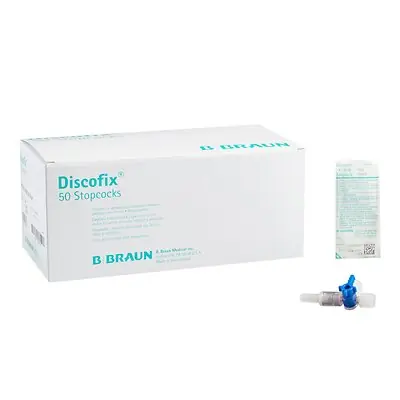 B. Braun - 456020 Discofix 2 Four Way Stopcock 0.26mL SPIN-LOCK Connector Sterile 456020