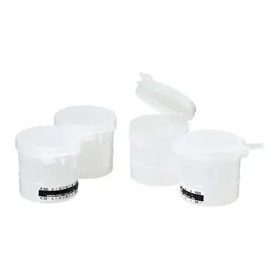 Thermo Scientific - 10116TV Specimen Container with Temperature Strip Thermo Scientific™ Capitol Vial 48 X 52 mm 90 mL (3 oz.) Flip Top Cap Patient Information NonSterile
