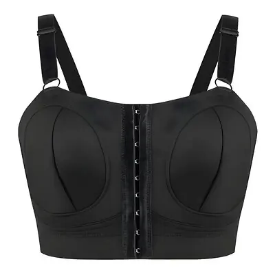 Zev Supplies Corp - ZBSH-DSNB1-XL Hands-Free Pumping / Nursing Bra Zomee 2 in 1 40 to 42 Inch Chest X-Large Black Front Hook and Eye Closure Adjustable Strap
