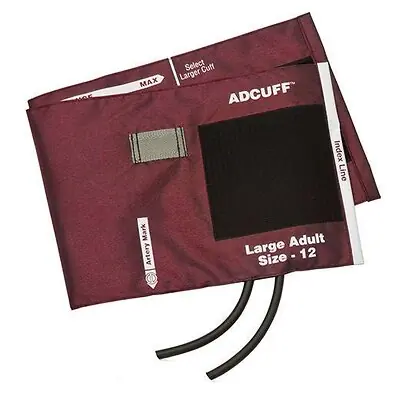 American Diagnostic Corp - 845-12XBD-2 Reusable Blood Pressure Cuff Adcuff™ 34 to 50 cm Arm Nylon Cuff Large Adult Cuff