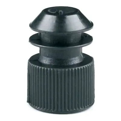 McKesson Brand - 177-118240K Tube Closure McKesson Flanged Plug Cap 13 mm Diameter NonSterile Black
