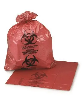 Colonial Bag Corp - HXR36 Biohazard Waste Bag Colonial Bag Biohazard Symbol / Infectious Waste 20 to 30 gal. Red 30 X 36 Inch