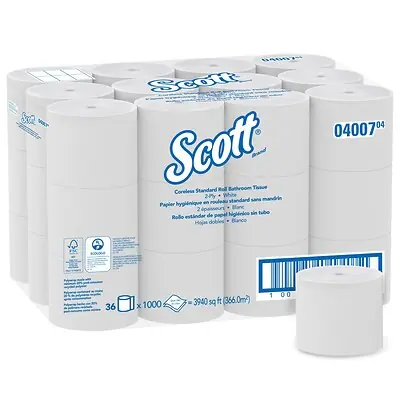 Kimberly Clark - 04007 Scott Essential Toilet Tissue