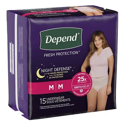 Kimberly Clark - 51703 Depend® Night Defense® Women's Absorbent Underwear