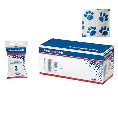 BSN Medical - 7227321 Cast Tape Delta-Cast® Prints 3 Inch X 12 Foot Polyester Paw Print