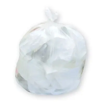 RJ Schinner Co - WSL2432XHW Trash Bag Inteplast Group 16 gal. 0.50 mil 24 X 32 Inch White Star Seal Bottom Coreless Roll