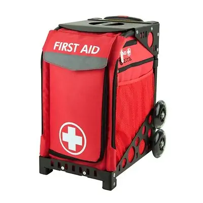 LifeSecure - 31555 Rolling Emergency Bag Red Water Resistant Fabric 12-1/2 X 14 X 18-1/2 Inch