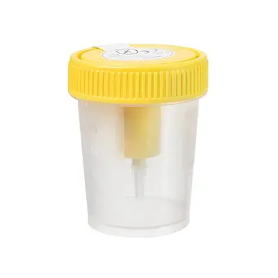 Greiner Bio-One - 724322 Urine Specimen Container with Integrated Transfer Device 100 mL (3.4 oz.) Screw Cap Patient Information NonSterile