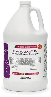 Micro Scientific Industries - 128EMEHC Instrument Detergent Enzyclean® IV Liquid Concentrate 1 gal. Jug Fresh Scent