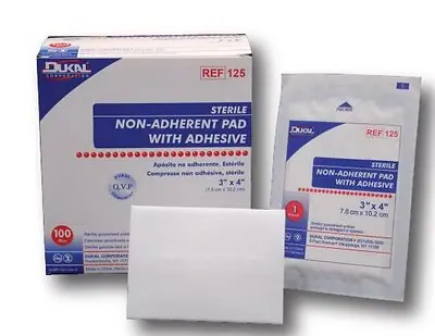 Dukal - 124 Island Dressing Dukal™ 2 X 3 Inch Rectangle Sterile Film Backing