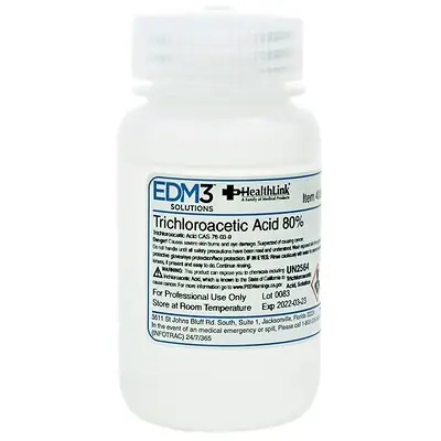 EDM 3 LLC - 400569 Histology Reagent Trichloroacetic Acid Organic Acid 80% 4 oz.