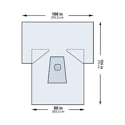 McKesson Brand - 183-I80-09158G-S McKesson Sterile Lower Extremity Drape