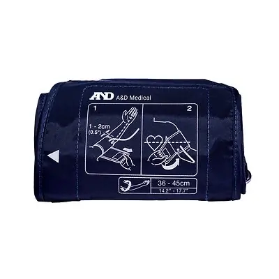 A&D Engineering - UA-281A Reusable Blood Pressure Cuff Accufit® 36 to 45 cm Arm Nylon Cuff Large Cuff
