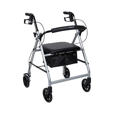 McKesson Brand - 146-R726SL McKesson Folding Aluminum Four-Wheel Rollator