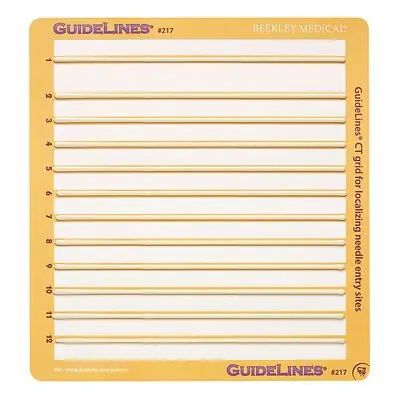 Beekley Medical - 217 CT Biopsy Grid GuideLines® For CT-guided Biopsies of Abdomen and other Large Areas