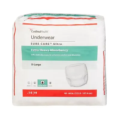 Cardinal - 1455 Sure Care™ Ultra Extra Heavy Absorbent Underwear
