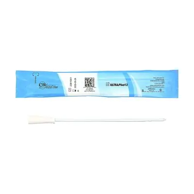 ConvaTec - ULTRAPLUS12 Urethral Catheter Cure Ultra® Plus™ Straight Tip Lubricated PVC 12 Fr. 8 Inch Length