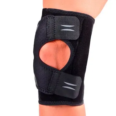 Hely & Weber - 6675-BLK-L Knee Brace Shields II® Large Hook and Loop Strap Closure 15 to 17 Inch Mid-Patella Circumference / 16-1/2 to 19 Inch Thigh Circumference Left or Right Knee