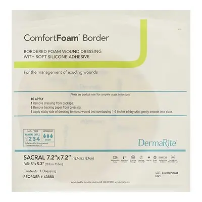 Sion Brands LLC - 43880 ComfortFoam™ Border Foam Wound Dressing w/ Adhesive