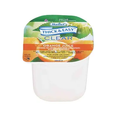 Lyons Magnus LLC - 49144 Thick & Easy® Clear Honey Consistency Orange Thickened Beverage