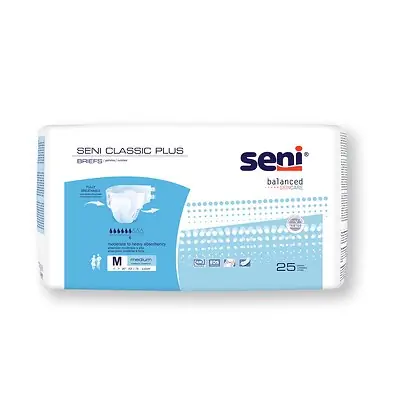 TZMO USA Inc - S-ME25-BC2 Seni® Classic Plus Moderate to Heavy Absorbency Incontinence Brief